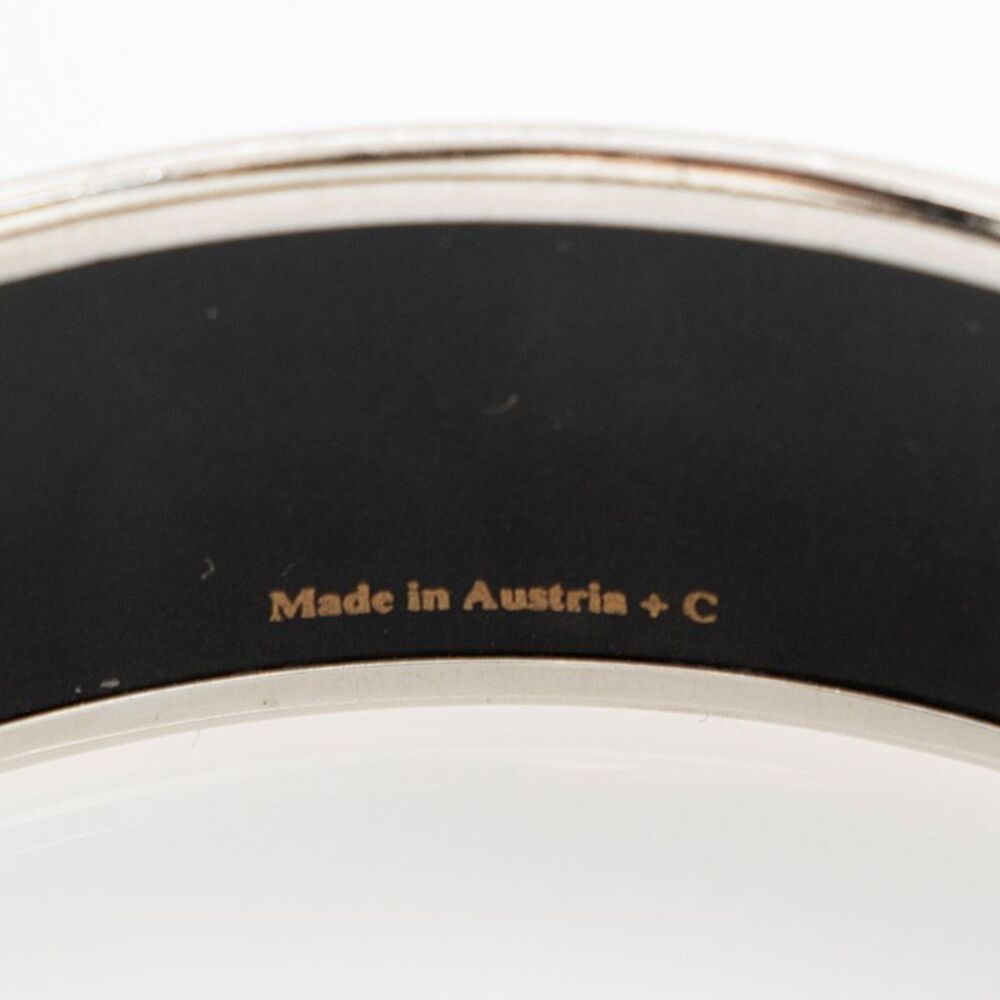 Hermes Printed Enamel Wide Bangle - Picture 4 of 4